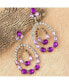 ფოტო #2 პროდუქტის Women's Brown Dangling Drop Earrings