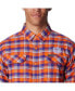 Фото #3 товара Men's Orange Clemson Tigers Flare Gun Flannel Long Sleeve Shirt