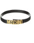 Фото #1 товара Moschino Leather Belt Men's Black 105