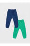 Фото #1 товара Спортивные брюки LC WAIKIKI Beli Lastikli Basic для мальчиков комплект из 2-х штук