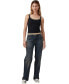Women's Low Rise Straight Jeans