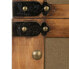 Set of Chests 90 x 47 x 45 cm Synthetic Fabric Wood (3 Pieces)