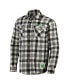 Фото #2 товара Men's Darius Rucker Collection by Black, Natural Oregon Ducks Plaid Flannel Long Sleeve Button-Up Shirt