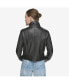 ფოტო #4 პროდუქტის Women's Vicki Light Smooth Lamb Leather Jacket