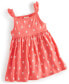 Фото #1 товара Baby Girls Simple Stamp Floral Dress, Created for Macy's