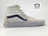 Фото #1 товара VANS Sk8-Hi Classic Sport Shoes Men's Size 7.5 White Blue Suede Canvas Sneakers