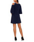 ფოტო #2 პროდუქტის Women's Embellished Cold-Shoulder Elbow-Sleeve Dress