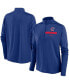 ფოტო #1 პროდუქტის Women's Royal Chicago Cubs Primetime Local Touch Pacer Quarter-Zip Top