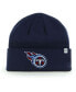 Фото #2 товара Boys Navy Tennessee Titans Basic Cuffed Knit Hat