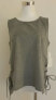 Топ 1State Sleeveless Lace Up Sides Faux Suede Grey