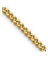 Yellow IP-plated 4mm Curb Chain Necklace