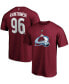 Фото #1 товара Men's Mikko Rantanen Burgundy Colorado Avalanche Team Authentic Stack Name and Number T-shirt