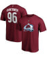 ფოტო #1 პროდუქტის Men's Mikko Rantanen Burgundy Colorado Avalanche Team Authentic Stack Name and Number T-shirt