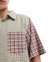 Reclaimed Vintage oversized boxy shirt in spliced check