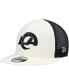 ფოტო #1 პროდუქტის Men's Cream, Black Los Angeles Rams Chrome Collection 9FIFTY Trucker Snapback Hat