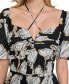 ფოტო #5 პროდუქტის Women's Cotton Tie-Neck Dress