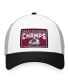 ფოტო #3 პროდუქტის Men's White, Black Colorado Avalanche 2023 Central Division Champions Locker Room Adjustable Hat