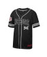 ფოტო #3 პროდუქტის Men's Black Morehouse Maroon Tigers Free Spirited Mesh Button-Up Baseball Jersey