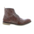 Roan by Bed Stu Drell F804007 Mens Brown Leather Lace Up Casual Dress Boots