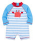 ფოტო #3 პროდუქტის Baby Boys Crab Long Sleeve Rash Guard Swimsuit