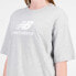 Фото #4 товара NEW BALANCE Essentials Stacked Logo Cotton Oversized short sleeve T-shirt