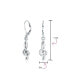 ფოტო #4 პროდუქტის Music Teacher Student Singer Treble Clef Musical Note Lever Back Dangle Earrings For Women Teen .925 Sterling Silver