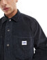 Фото #3 товара Lee unisex worker cord overshirt relaxed fit in charcoal