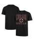 Фото #1 товара Men's Black Distressed Chicago Bulls All Out Scrum T-shirt