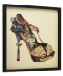 Фото #3 товара High Heeled Top Sneaker Dimensional Collage Framed Graphic Art Under Glass Wall Art, 25" x 25" x 1.4"