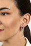 Decent bronze earrings with zircons EA482R