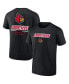 ფოტო #1 პროდუქტის Men's Black Louisville Cardinals Game Day 2-Hit T-shirt