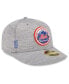 ფოტო #4 პროდუქტის Men's Gray New York Mets 2024 Clubhouse Low Profile 59FIFTY Fitted Hat