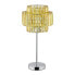 Nachttischlampe Kristall gold