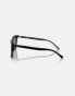 Фото #4 товара Ralph Lauren Ph4187 rectangle sunglasses with grey lens in shiny black