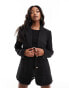 Фото #2 товара NA-KD tweed blazer in black