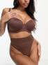 Фото #1 товара ASOS DESIGN Fuller Bust microfibre moulded multiway strapless bra in brown