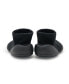 Toddler First Walk Sock Shoes Lace trim - Simple Black