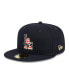 Фото #4 товара Men's Navy Los Angeles Dodgers 2023 Fourth of July 59FIFTY Fitted Hat