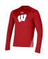 Men's Red Wisconsin Badgers 2021 Sideline Training Performance Long Sleeve T-shirt