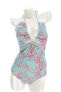 Фото #1 товара PatBo 278208 Womens Coral Print cutout One Piece Swimsuit size M