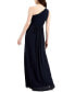 One-Shoulder Chiffon Gown