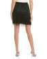 Emily Shalant Beaded Fringe Mini Skirt Women's 6 - фото #2