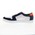 Фото #5 товара French Connection Fender FC7208L Mens Blue Leather Lifestyle Sneakers Shoes