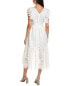 Фото #2 товара Reveriee Eyelet Maxi Dress Women's White Xl