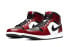 Фото #4 товара Кроссовки Nike Air Jordan 1 Mid Chicago Toe (Белый, Красный, Черный)