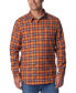 Фото #1 товара Men's Cornell Woods Flannel Long Sleeve Shirt