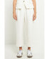 Women's Pleated Cropped Pants