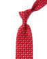 Фото #1 товара Ferragamo Red Fish Silk Tie Men's Red Os