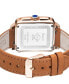 ფოტო #3 პროდუქტის Women's Bari Tortoise Swiss Quartz Tan Leather Watch 30mm x 34mm