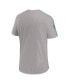 Фото #3 товара Men's Gray Miami Dolphins 2024 Sideline Coach UV Performance T-Shirt